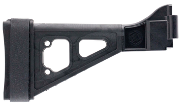 SB Tactical SBT Side Folding Pistol Brace for B&T APC & H&K UMP - Black Elasto-Polymer (Tube Not Included)