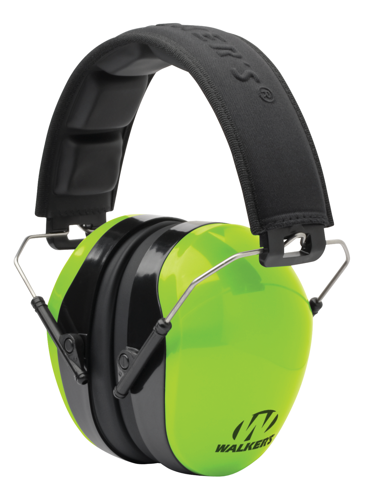 Walkers Game Ear Advanced Protection Passive Muff 26 dB Over the Head Lime Green/Black Polymer