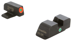 Ameriglo XD201 i-Dot Night Sight Set for Springfield XD - Green Tritium Orange Outline Front / Green Tritium Rear
