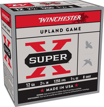 Winchester Ammo Super X Heavy Game Load 12 Gauge 2.75" 1-1/8 oz #8 Shot 25 Rds - Box or Case