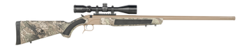 CVA Accura LR-X 45 Cal 30" Fluted Break-Open Muzzleloader - FDE Cerakote TrueTimber Strata w/KonusPro 3-9x40mm IR Scope
