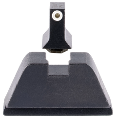 Trijicon GL201 Suppressor/Optic Height Night Sights Green Tritium/White Outline Front - Glock 17/17L/19/22