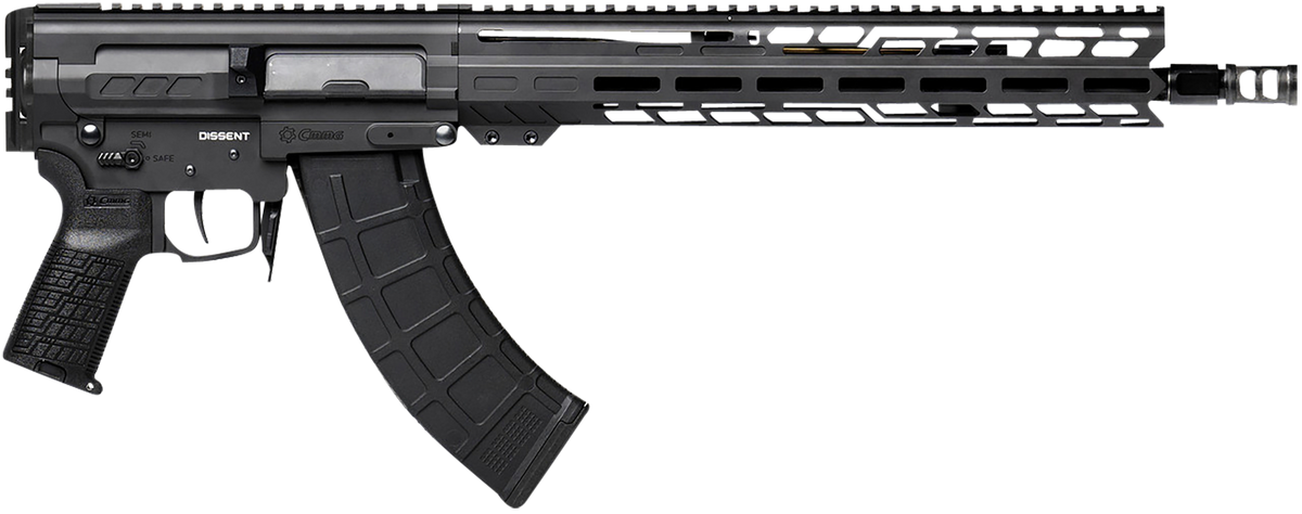 CMMG Dissent MK47 7.62x39mm 14.3" 30+1 Semi-Auto Rifle - Armor Black