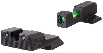 Trijicon 601110 DI Night Sight Set Green Tritium Fiber Optic Front / Green Tritium Rear - Smith & Wesson M&P Shield / Shield Plus