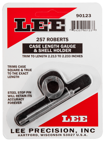 Lee 90123 Case Length Gauge w/Shell Holder 257 Roberts
