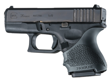Hogue 18600 HandAll Beavertail Grip Sleeve Glock 26/27 Black Textured Rubber