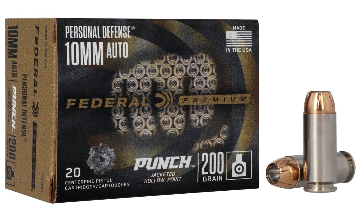 Federal Punch 10mm Auto 200 gr JHP 20 Rd - Box or Case