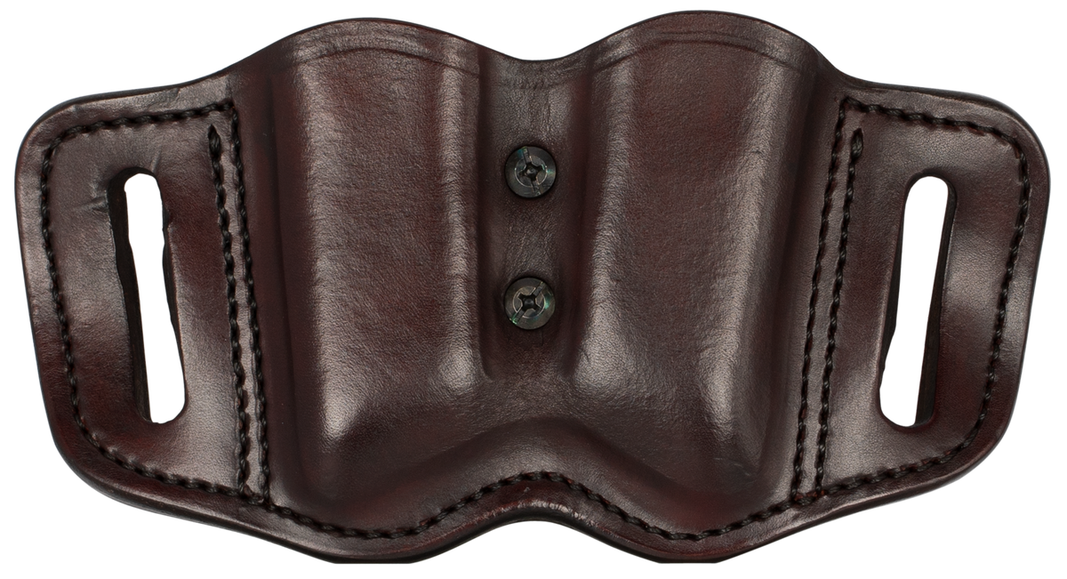1791 Gunleather MAG-F 2.2 Double Mag Holster Double Stack Belt Slide Signature Brown Leather