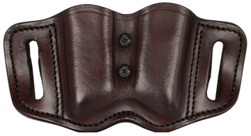1791 Gunleather MAG-F 2.2 Double Mag Holster Double Stack Belt Slide Signature Brown Leather