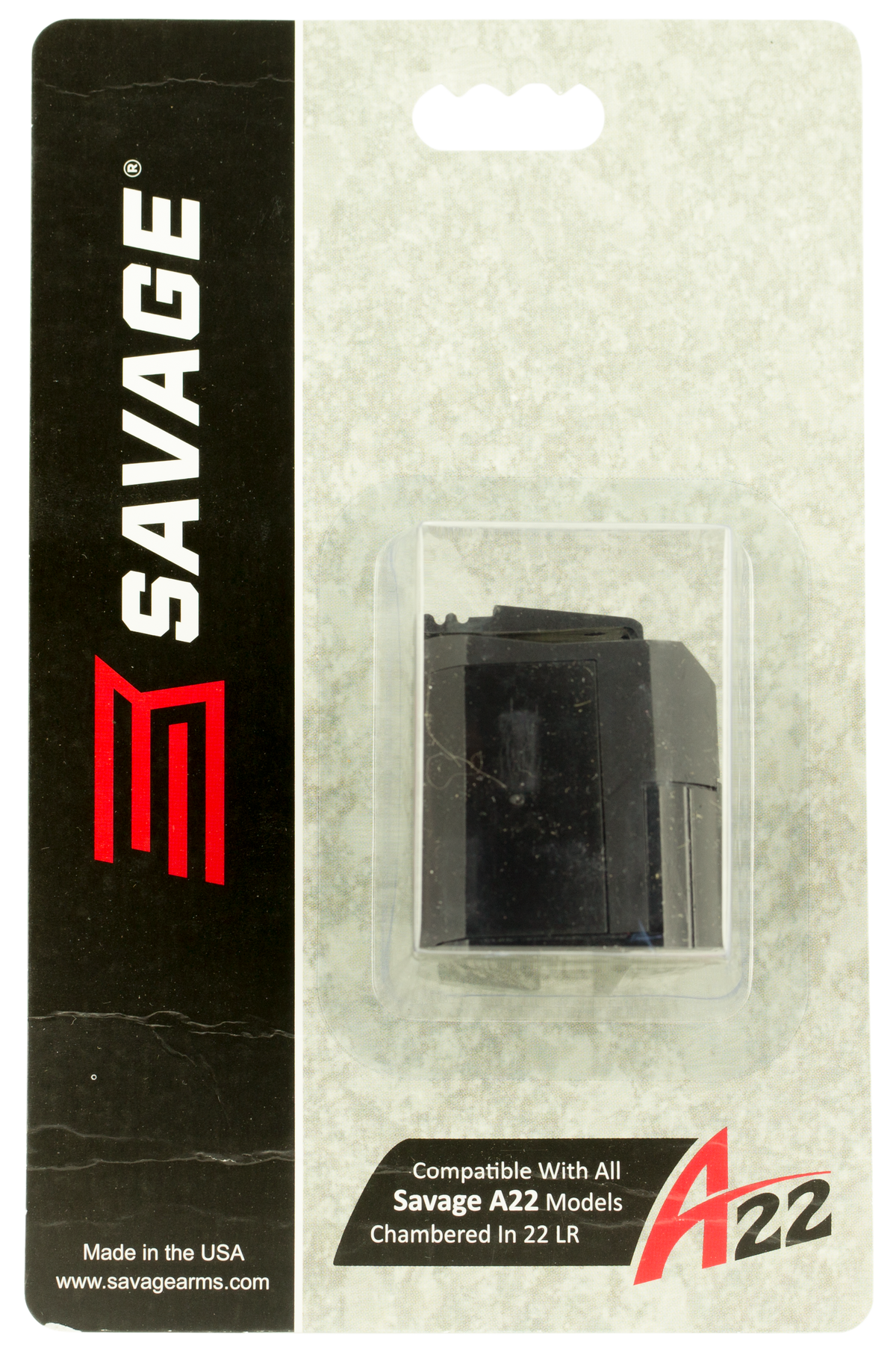 Savage 90023 A22/B22 22 LR 10rd Rotary Magazine - Black Metal