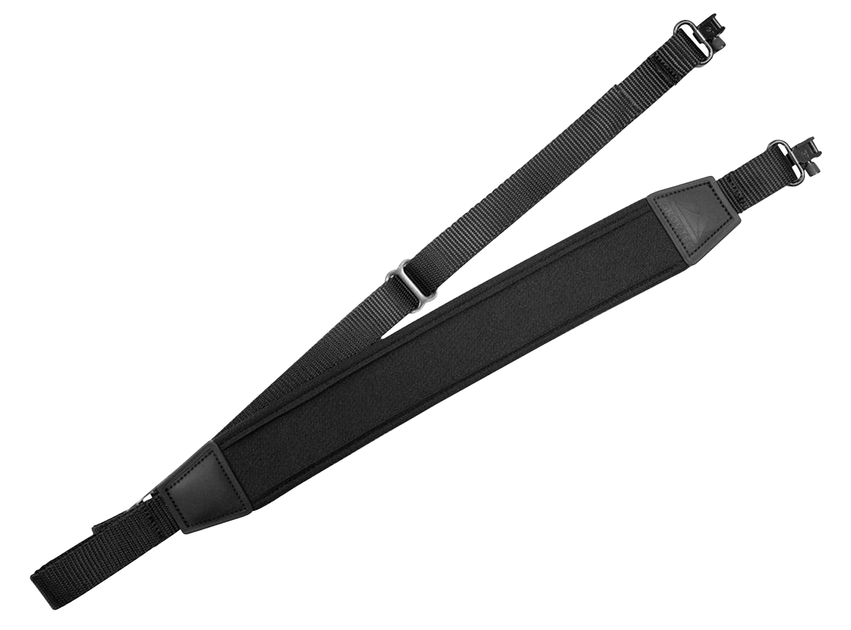 GrovTec GTSL121 Flex 2" Adjustable Padded Black Elastic w/Neoprene Sling for Rifle/Shotgun