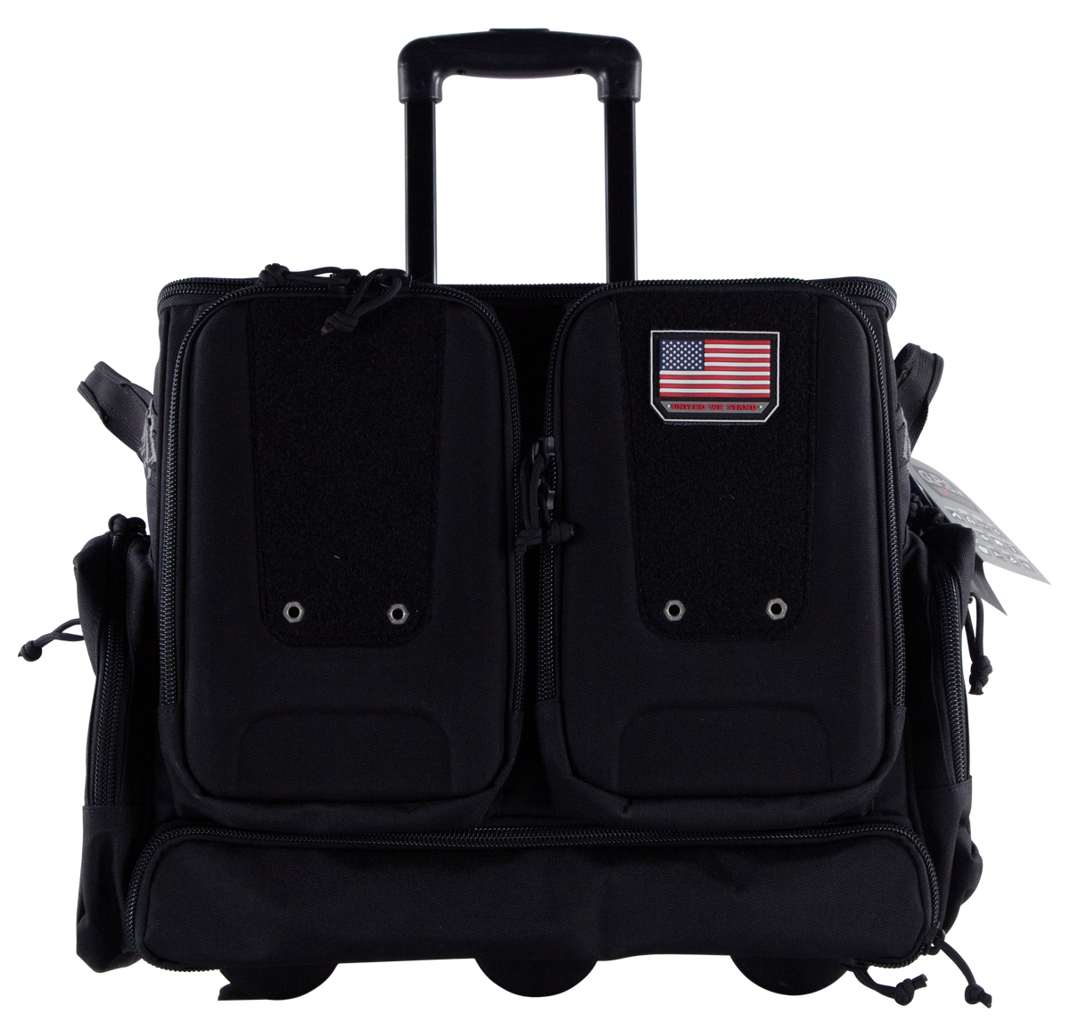 G*Outdoors T2112ROBB Tactical Rolling Range Bag Black 1000D Nylon - Holds 10 Handguns