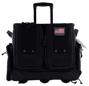 G*Outdoors T2112ROBB Tactical Rolling Range Bag Black 1000D Nylon - Holds 10 Handguns