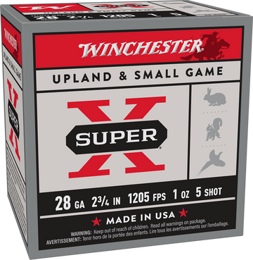 Winchester Super X High Brass Heavy Game Load 28 Gauge 2.75" 1 oz #5 Shot 25 Rd - Box or Case