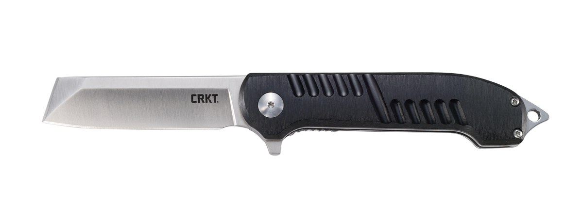 Columbia River CRKT 4031 Razel GT 3.02" Folding Chisel Plain Satin 8Cr13MoV Black Aluminum