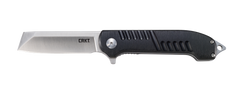 Columbia River CRKT 4031 Razel GT 3.02" Folding Chisel Plain Satin 8Cr13MoV Black Aluminum
