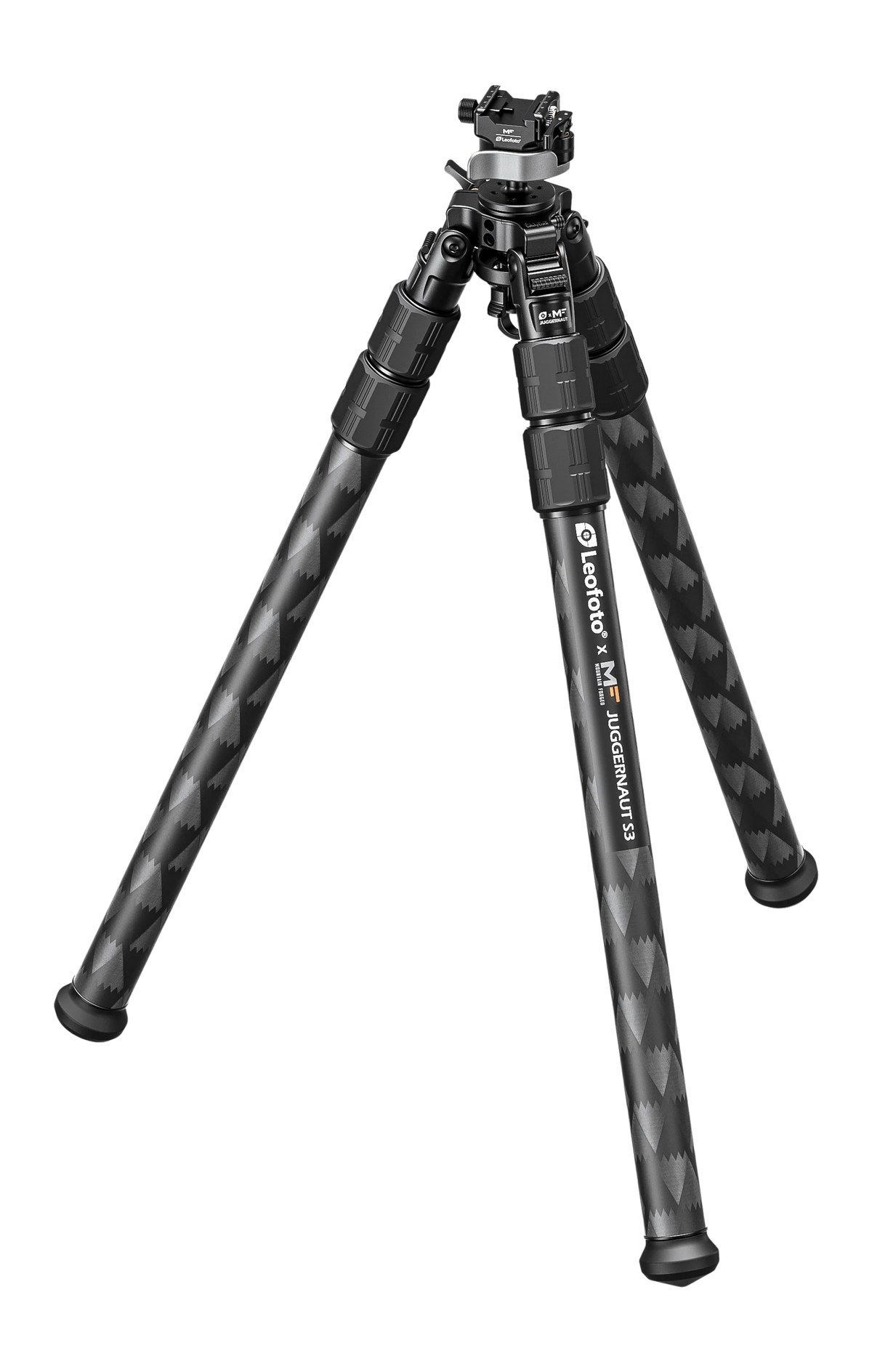 Leofoto USA Juggernaut-S3 66.4" Max Carbon Fiber Inverted Tripod w/ Ball Head - Black