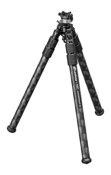 Leofoto USA Juggernaut-S3 66.4" Max Carbon Fiber Inverted Tripod w/ Ball Head - Black
