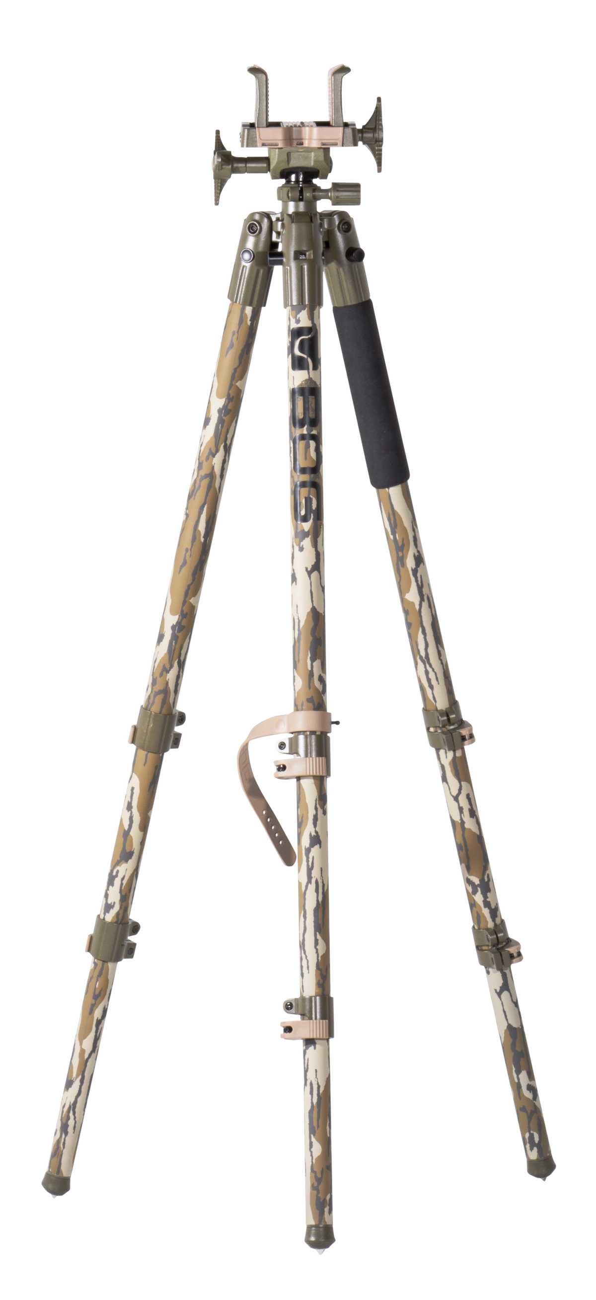 Bog-Pod DeathGrip 7"-59" Aluminum Tripod - Mossy Oak Bottomland