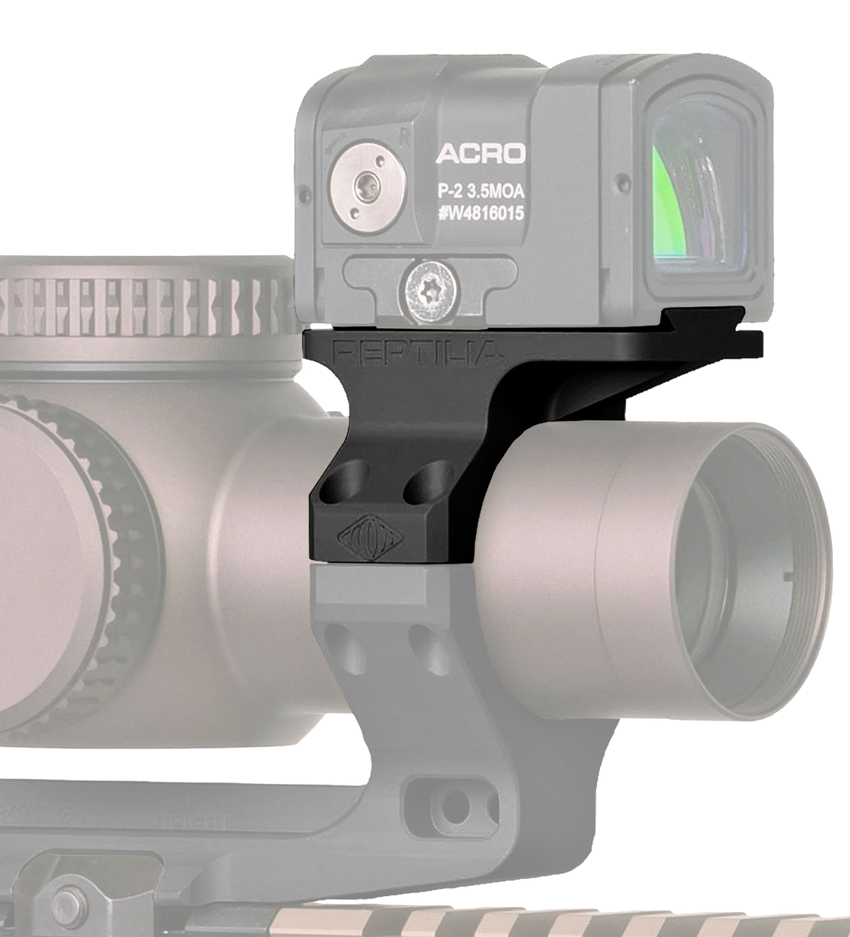Reptilia ROF-90 34mm Optic Mount for Aimpoint ACRO - Black Anodized