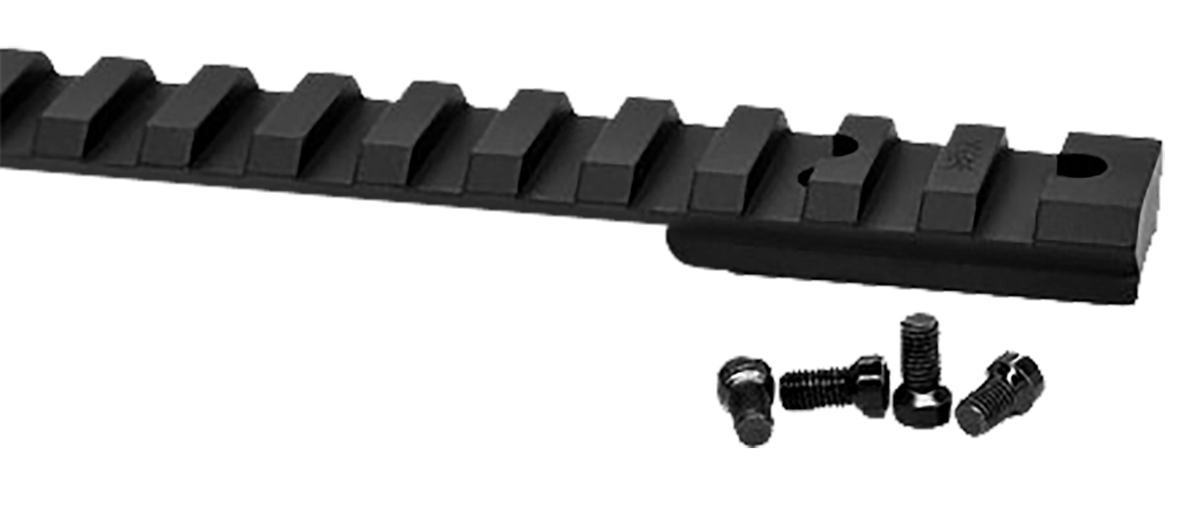 Warne Vapor Picatinny Rail Black Anodized 6061-T6 Aluminum Howa 1500/Weatherby Vanguard Short Action - 20 MOA