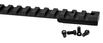 Warne Vapor Picatinny Rail Black Anodized 6061-T6 Aluminum Howa 1500/Weatherby Vanguard Short Action - 20 MOA