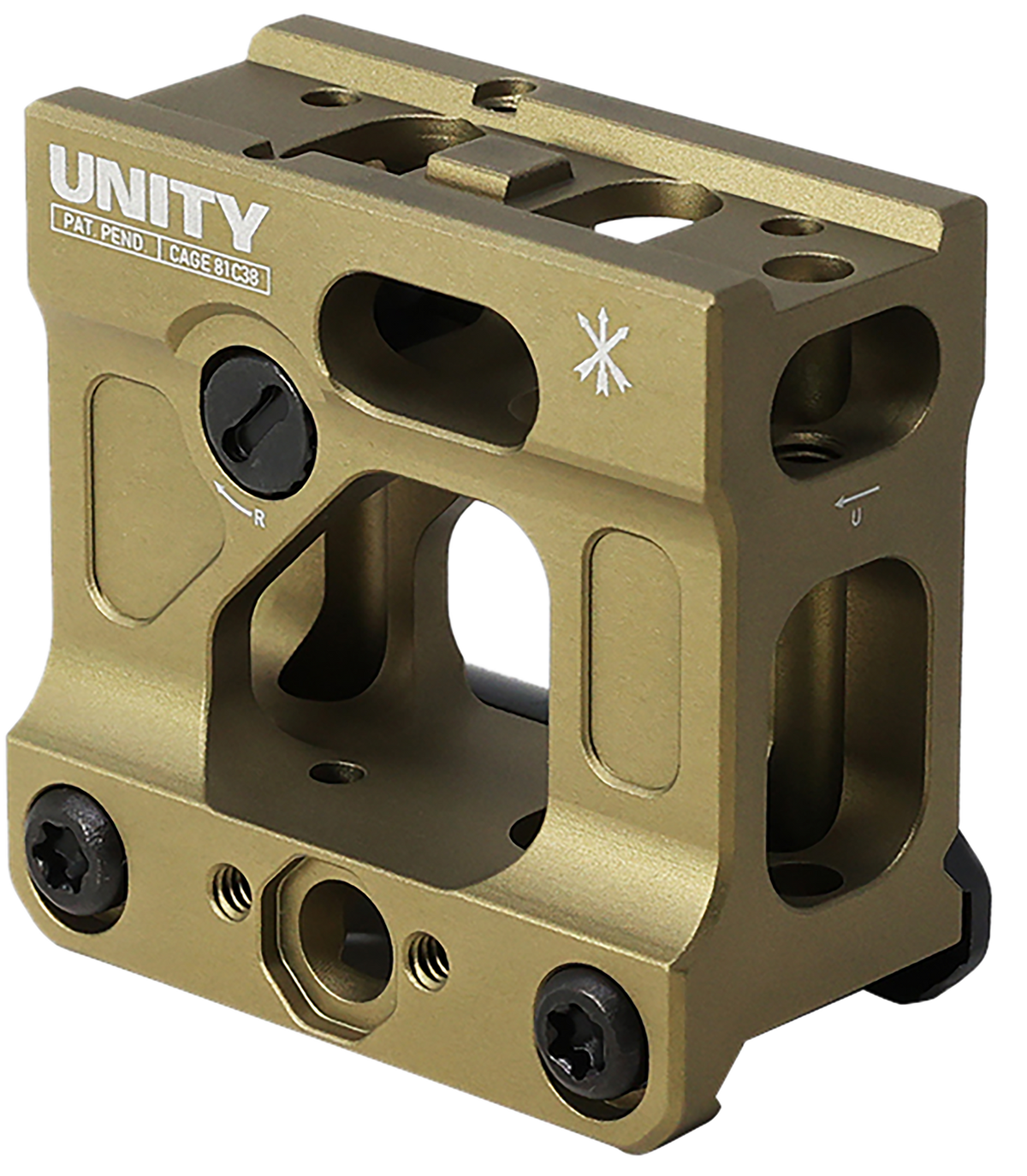 Unity Tactical FAST Micro 2.26" Optical Centerline Red Dot Mount - Flat Dark Earth Anodized Aluminum