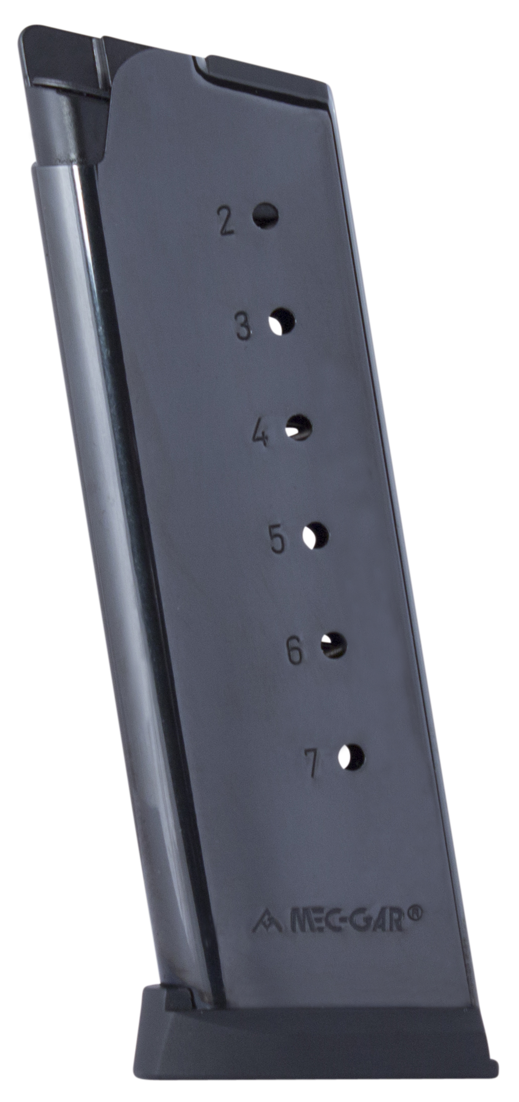 Mec-Gar 1911 Officer 45 ACP 7-Round Blued Carbon Steel Magazine