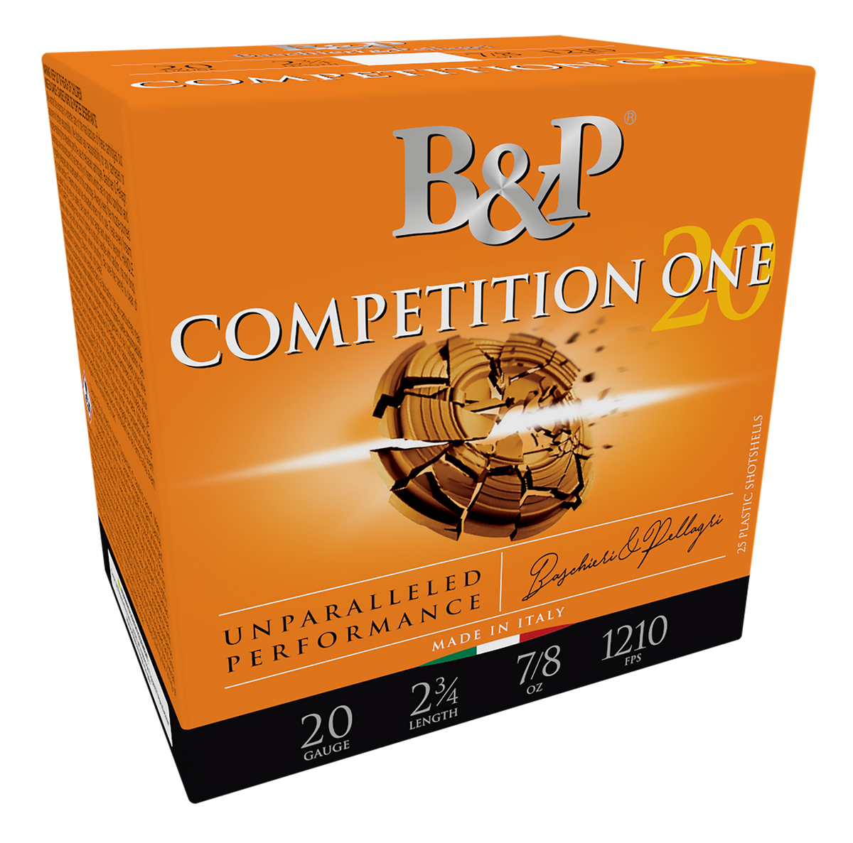 B&P Ammunition Competition One 20 Gauge 2.75" 7/8oz #8 Shot - Box or Case