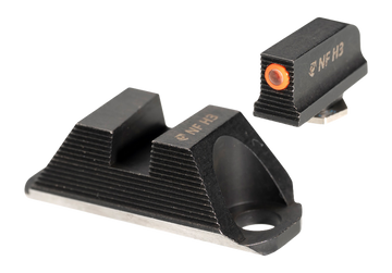 Night Fision GLK001230362OGZX Night Sights for Glock 19/45 - Orange Tritium Front / Blank Rear