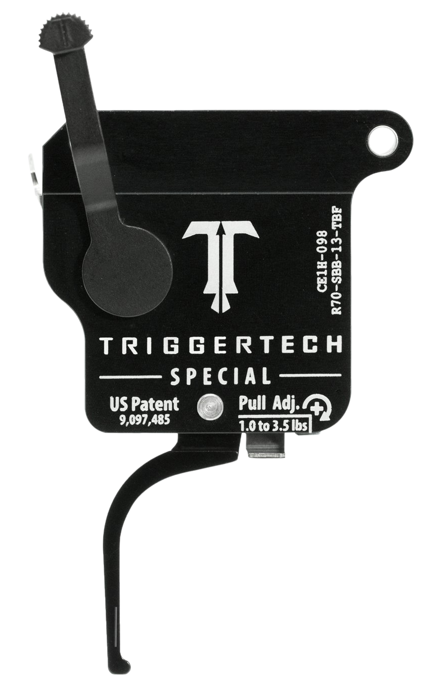 TriggerTech Special Remington 700 1-3.5 lb Single-Stage Flat Trigger w/ Bolt Release - Right Hand - Black