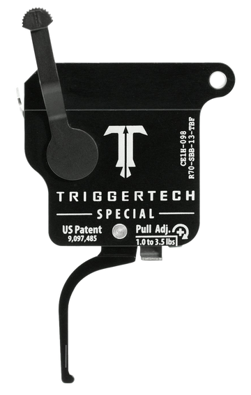 TriggerTech Special Remington 700 1-3.5 lb Single-Stage Flat Trigger w/ Bolt Release - Right Hand - Black