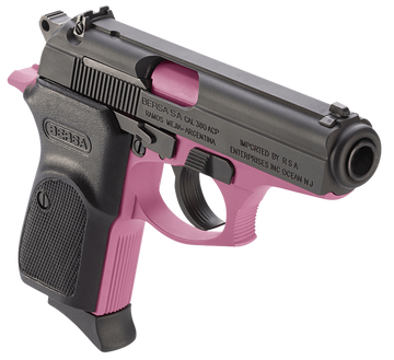 Bersa Thunder 380 ACP 3.50" 8+1 DAO Pistol - Pink Cerakote Frame, Matte Black Slide