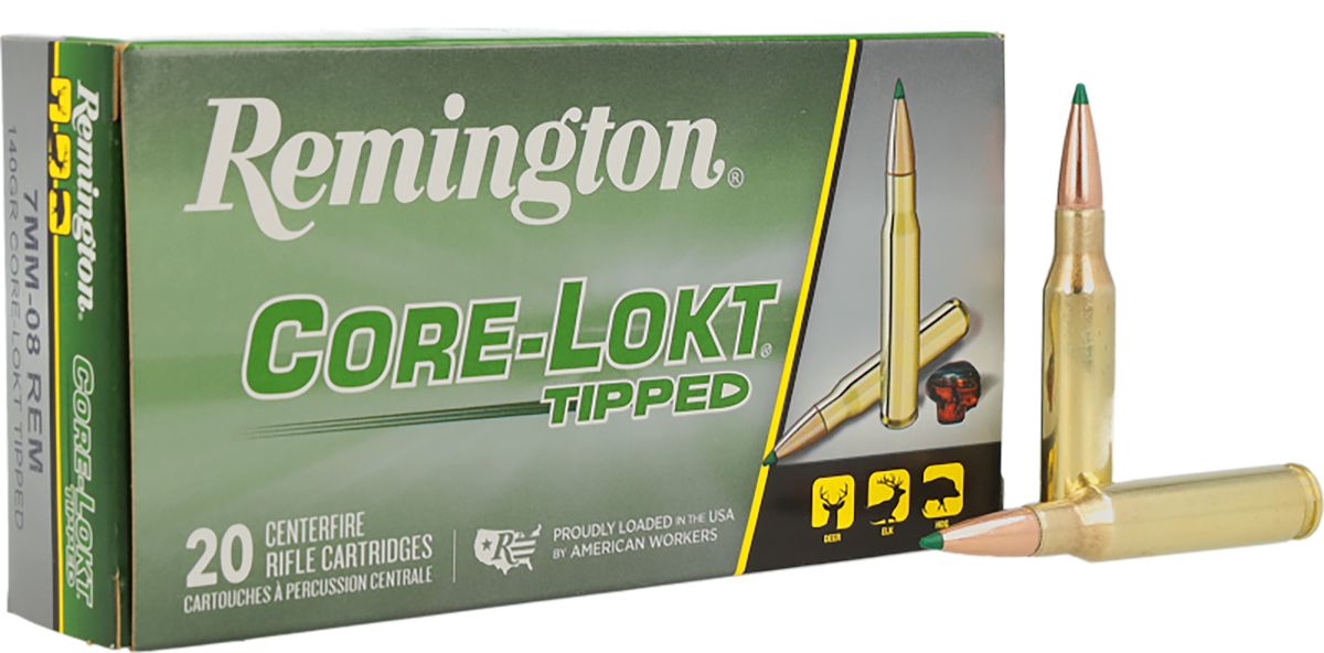 Remington Ammunition Core-Lokt Tipped 7mm-08 Rem 140gr 20 Rd - Box or Case