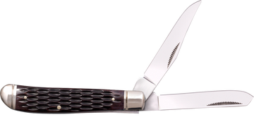 Cold Steel Trapper Mini 2.60"/2.70" Folding Clip/Spey Plain 3Cr13MoV SS Brown Jigged Bone Handle
