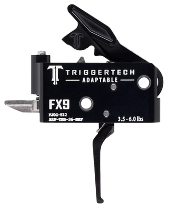 TriggerTech Adaptable FN FX9 Two-Stage Flat Trigger 3.5-6 lbs - Black PVD