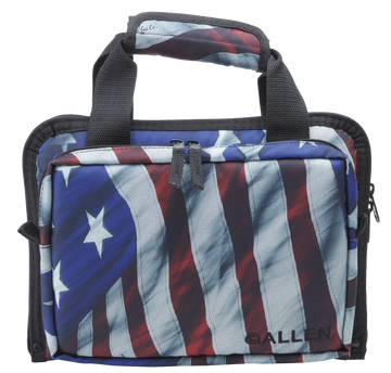 Allen 7609 Victory Duplex Handgun Case Stars & Stripes/Black Endura Holds 2 Handguns