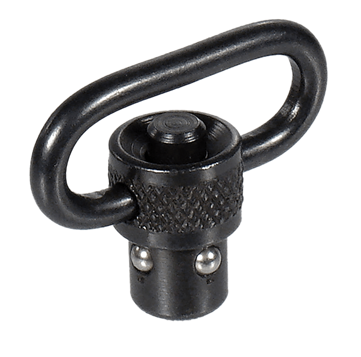 Leapers TL-QDSW08A QD Sling Swivel 1" Black Steel Push Button