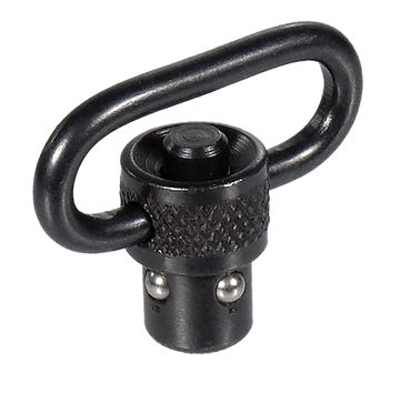 Leapers TL-QDSW08A QD Sling Swivel 1" Black Steel Push Button