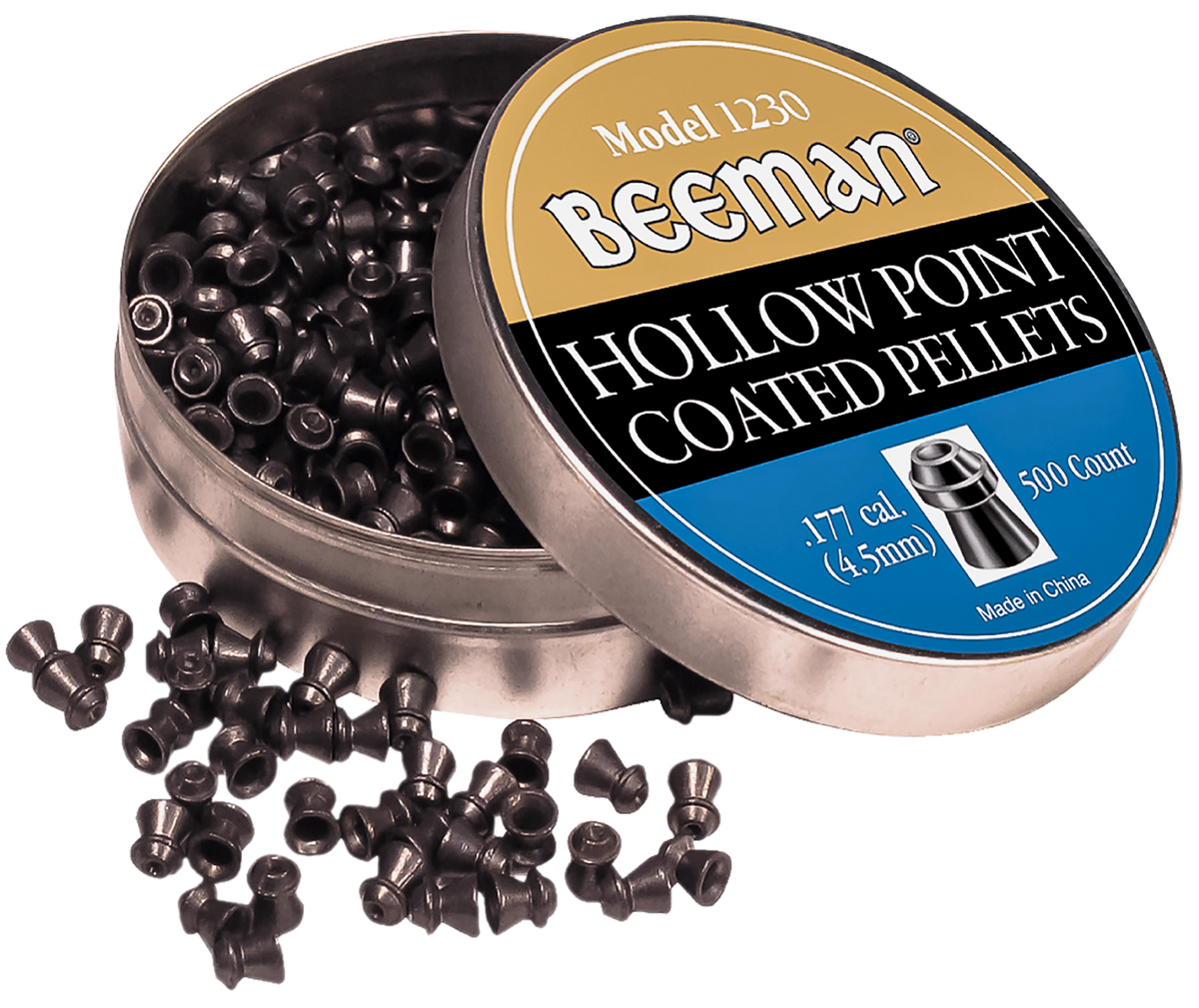 Beeman 1230 Coated 177 Cal 7.2gr Hollow Point Lead Pellets - 500/Tin