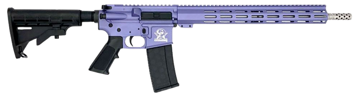 Great Lakes Firearms GL15 AR-15 223 Wylde 16" 30+1 Semi-Auto Rifle - Wild Orchid Cerakote
