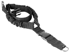 Aim Sports AOPS01B One Point Bungee Sling 1.25" W x 26" L Black Elastic Webbing Rifle