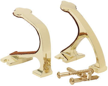 Allen 5641 Gun Hanger Set Brass Wall Mount