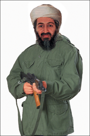 Action Target 1RT100 Military Terrorist Photo Osama Bin Laden Paper Hanging Target 24" x 38" 100/Box