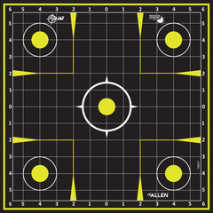 Allen EZ Aim Splash 12"x12" Black/Chartreuse 30-Pack Reactive Paper Target