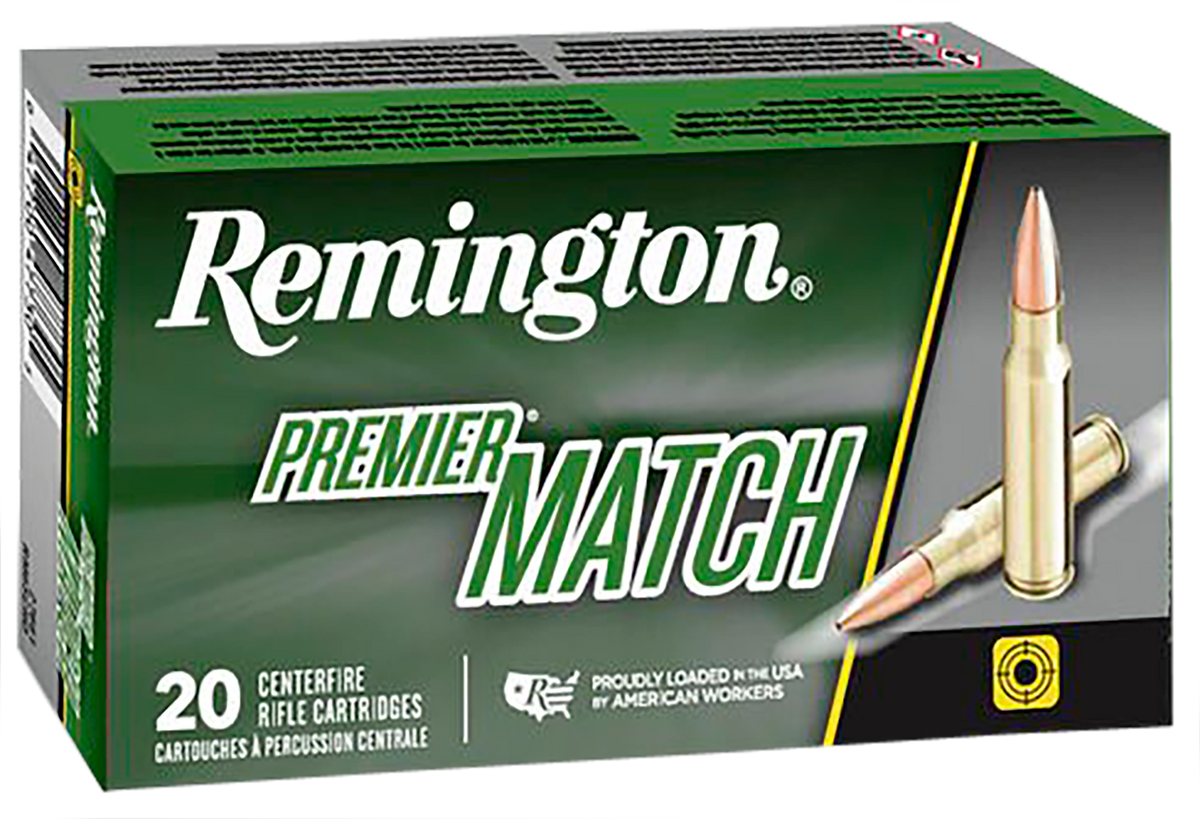 Remington Ammunition Premier Match 308 Win 168 gr Sierra MatchKing BTHP - Box or Case