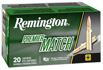 Remington Ammunition Premier Match 308 Win 168 gr Sierra MatchKing BTHP - Box or Case