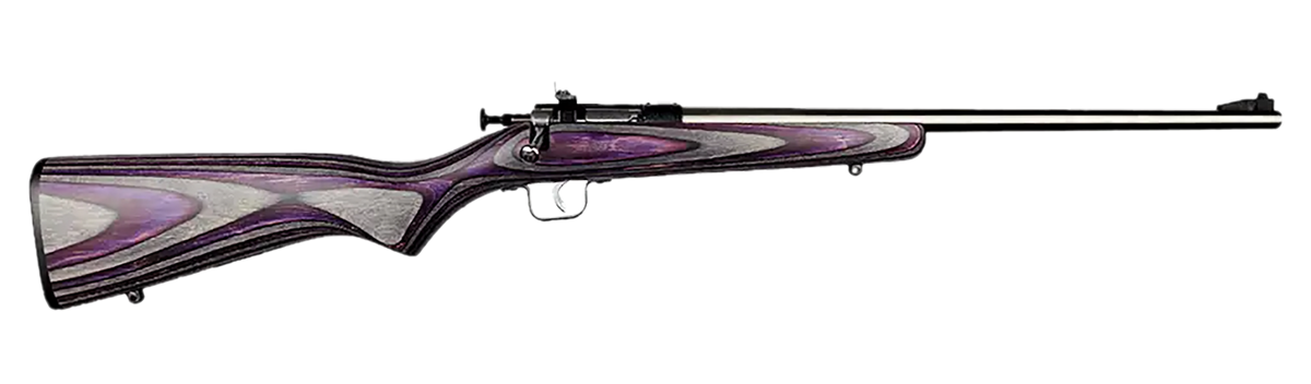 Crickett KSA2228 Youth 22 LR 16.12" 1-Rd Bolt Action Rifle - Purple Laminate Stock