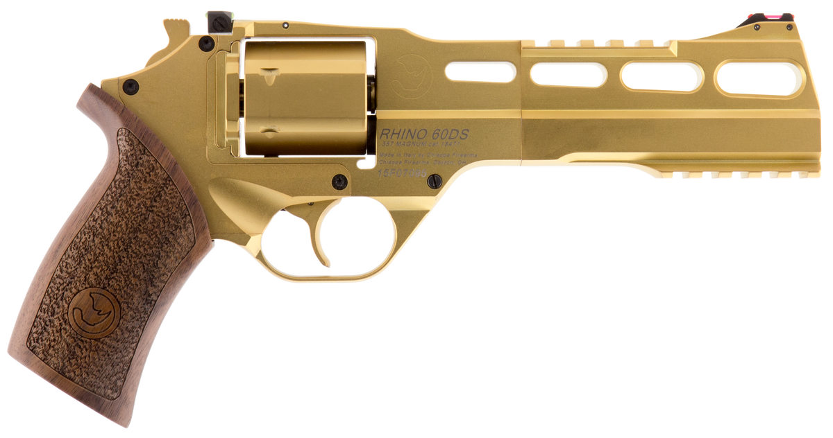Chiappa Firearms Rhino 60DS 357 Mag 6" 6-Shot DA/SA Revolver - Gold Plated PVD