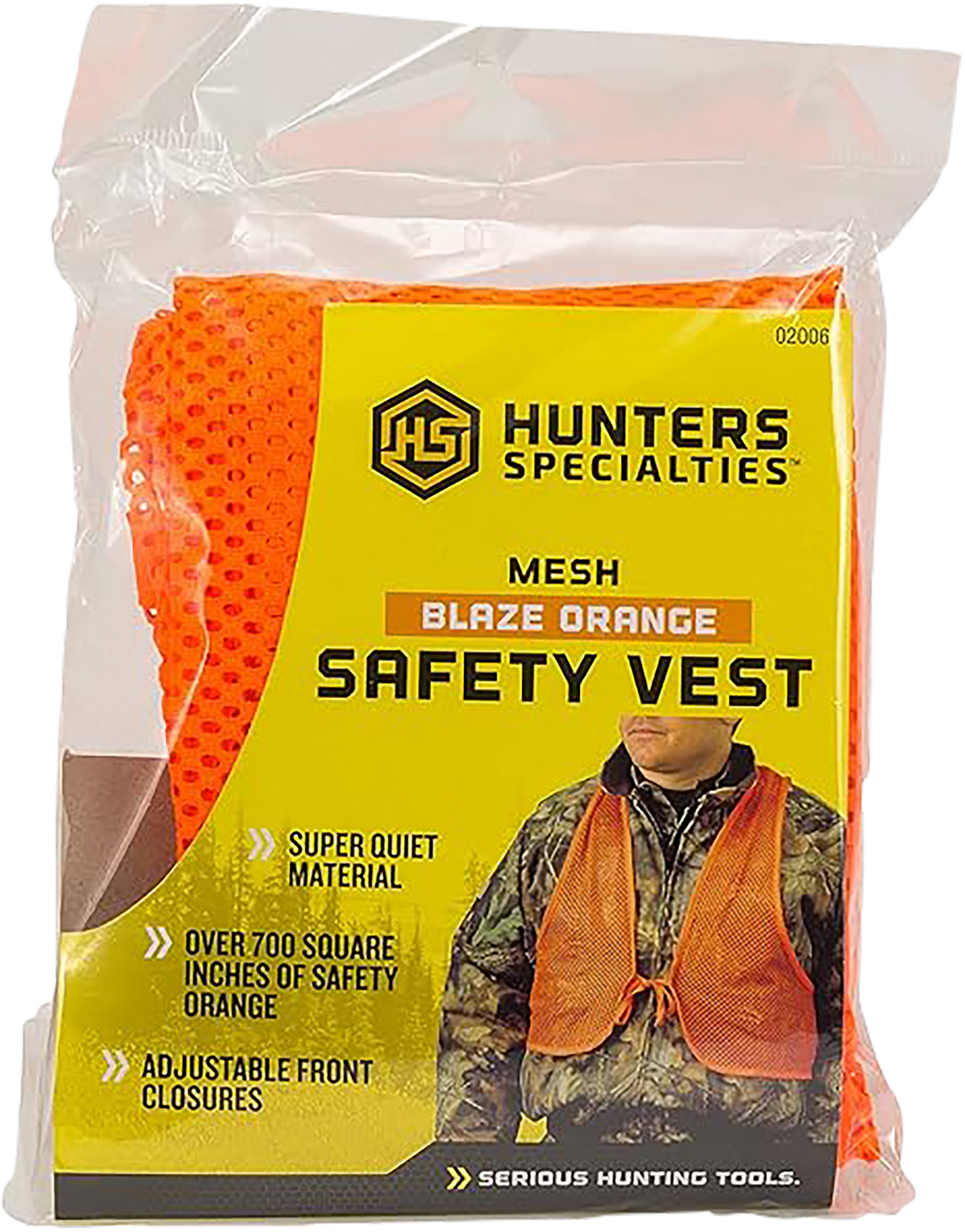 Hunters Specialties HS02006 Adult Mesh Safety Vest OSFA Blaze Orange Chest